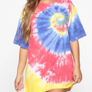 Tie Dye T-shirt Dress